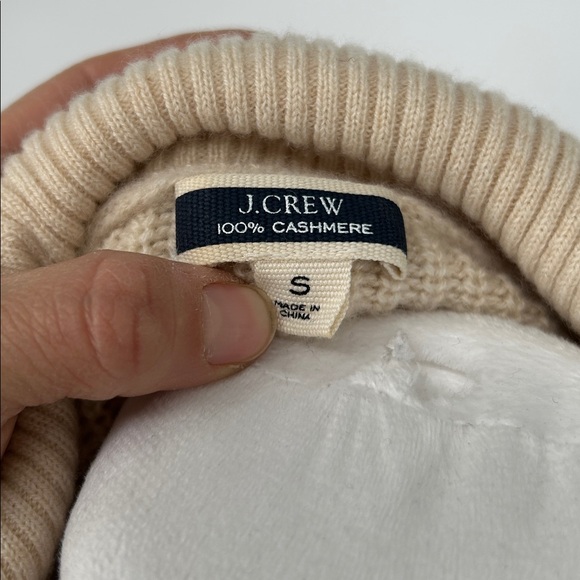 J. Crew Cashmere Sweater in Cream - Picture 2 of 11